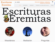 Tablet Screenshot of escrituras-eremitas.com